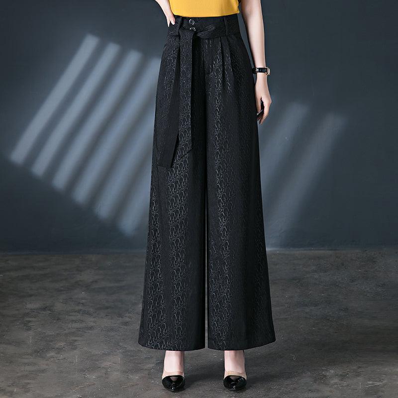 Calças Pantalona Rafaella™ com Cinto em Laço / Conforto e Estilo Sofisticado para Todos os Dias! - ModernLar