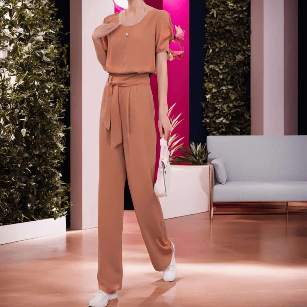 Conjunto Aurora™ com Blusinha de Amarração + Calça de Cintura Alta / A Escolha Certeira para Mulheres Elegantes e Estilosas! - ModernLar
