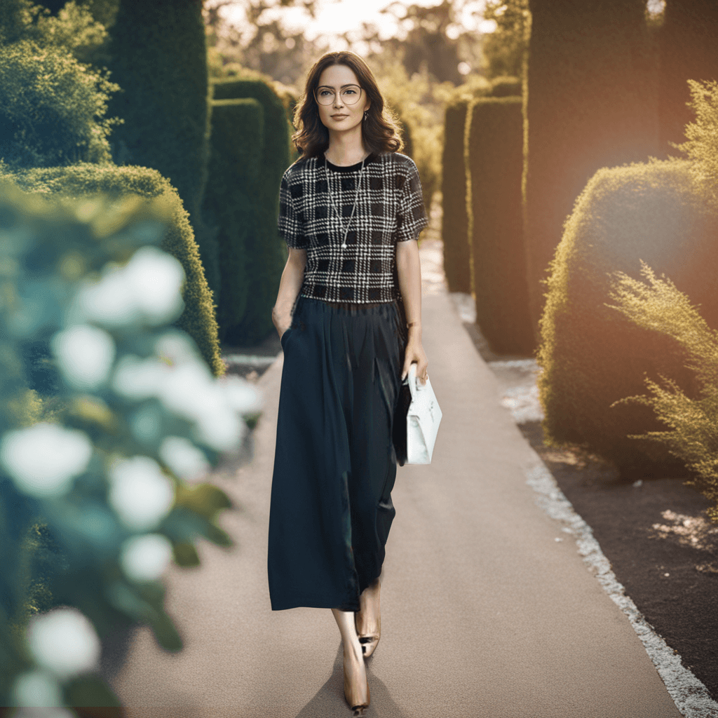 Calça Saia Elloá com Tecido Texturizado em Seda Gelo / A Peça de Roupa Que Deixa Qualquer Mulher Apaixonada! - ModernLar