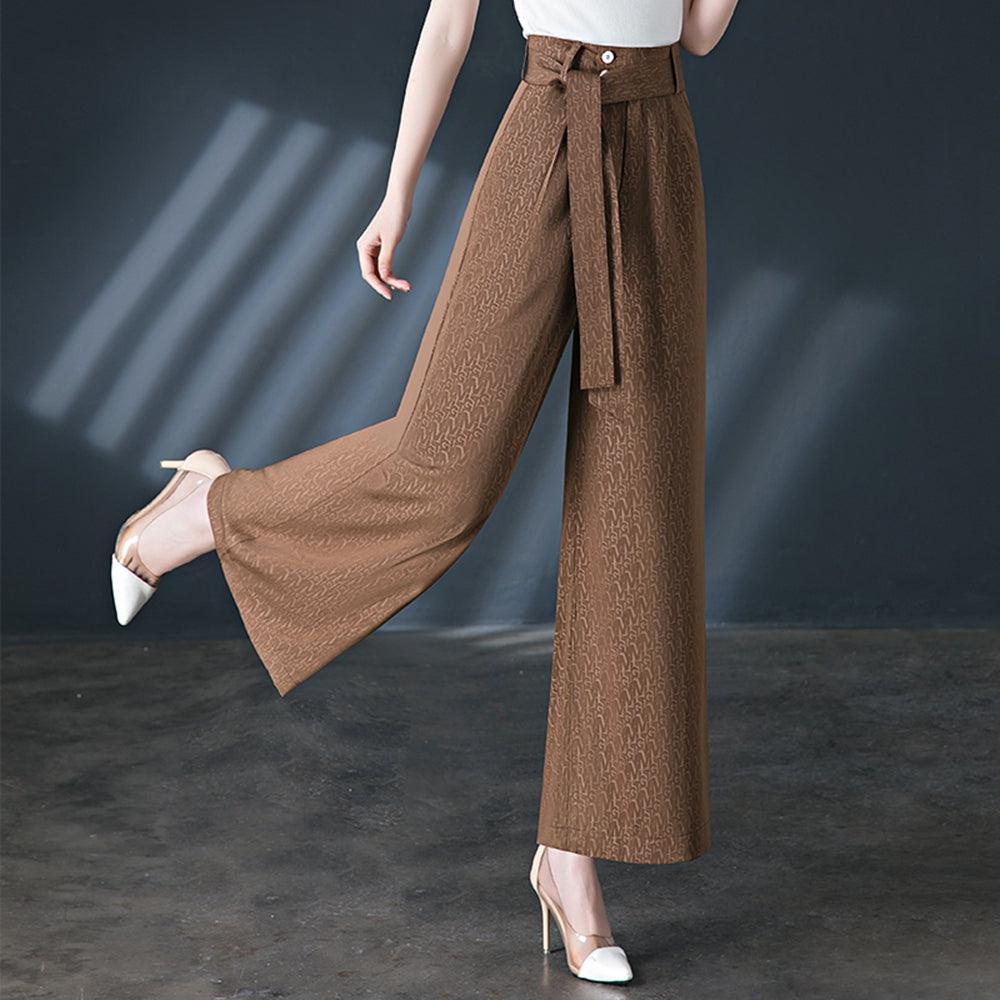 Calças Pantalona Rafaella™ com Cinto em Laço / Conforto e Estilo Sofisticado para Todos os Dias! - ModernLar