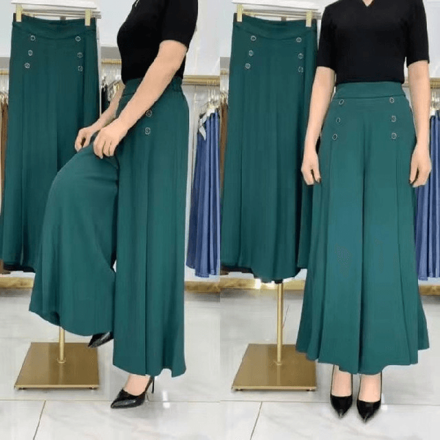 Calça Estilo Saia Madame em Seda Gelo / A Campeã em Leveza & Elegância! - ModernLar