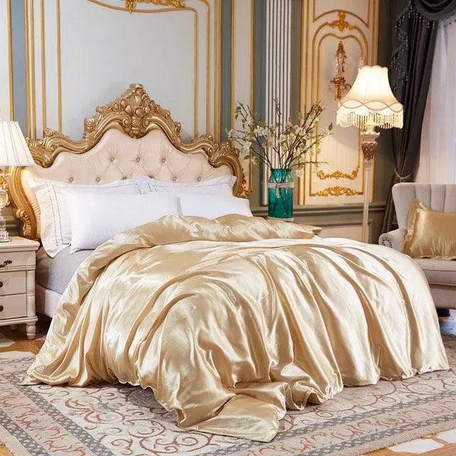 Conjunto de Roupas de Cama de Cetim Funnry™ -  4 unidades SUPER SOFT - ModernLar
