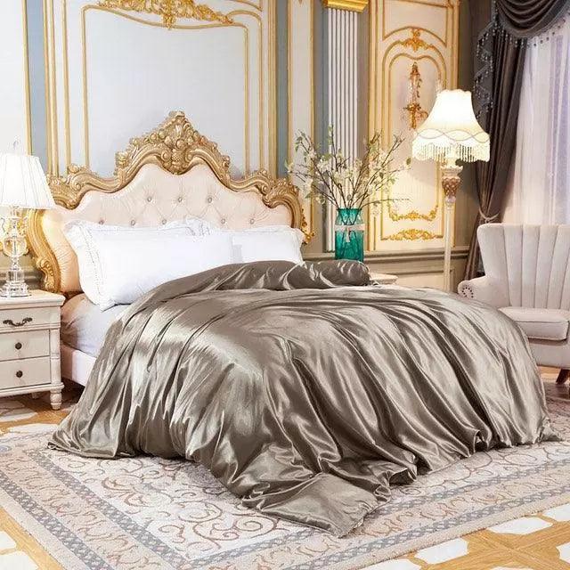 Conjunto de Roupas de Cama de Cetim Funnry™ -  4 unidades SUPER SOFT - ModernLar