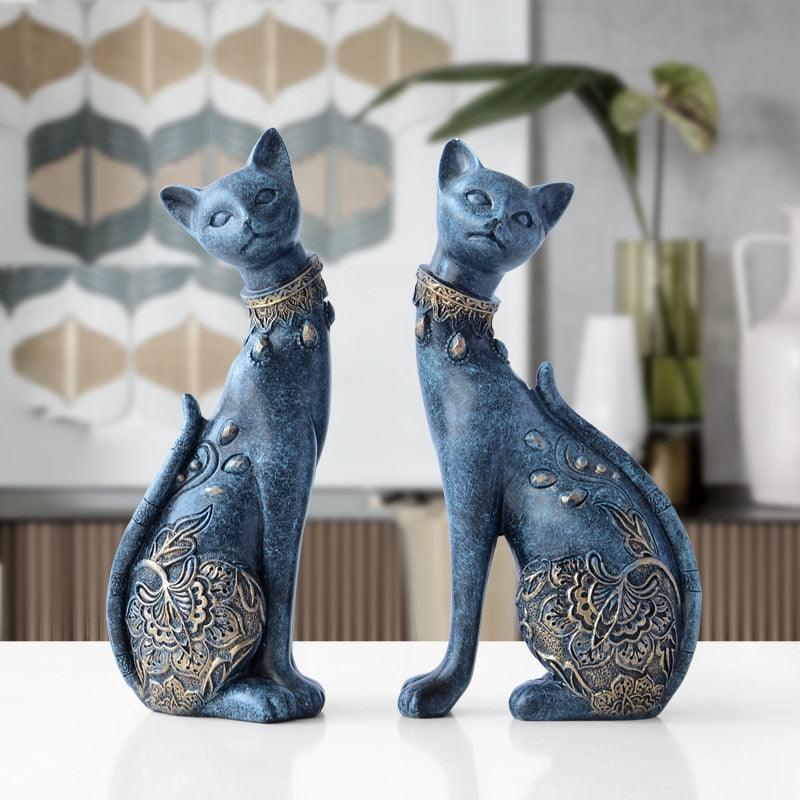 Esculturas em Resina feitas a Mão - Gatos do Faraó - ModernLar