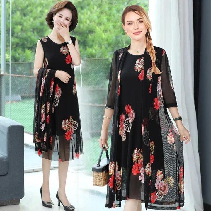 Conjunto Sunny Vestido + Cardigã / Conforto Extra Até Nos Dias Mais Quentes! - ModernLar