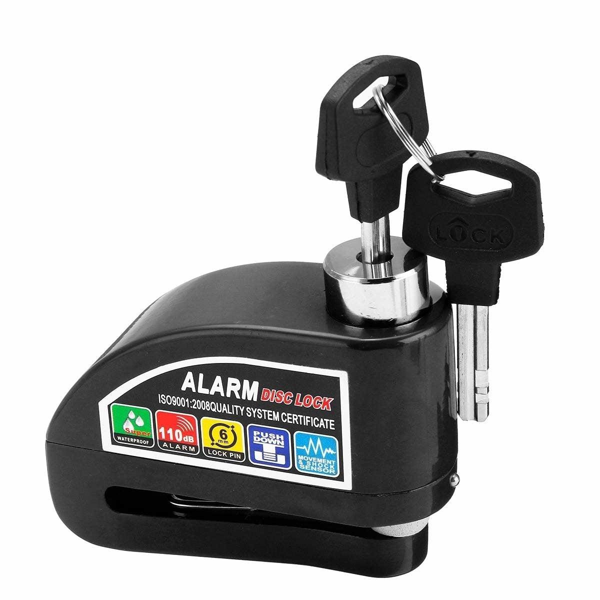 Disk Lock® / Alarme e Cadeado de Freio a Disco + Brinde (alça de proteção + mini bolsa) - ModernLar