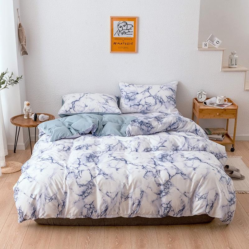 Jogo de Cama Marble Dreams - Edredom + Fronhas / Deixe seu quarto parecer com um palácio com o jogo de cama Marble Dreams - ModernLar