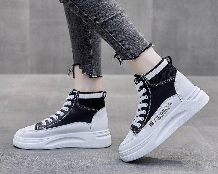 Tênis Feminino Cano Alto - Snowy Step / Tênis de alta qualidade com Tecido Rspirável! - ModernLar