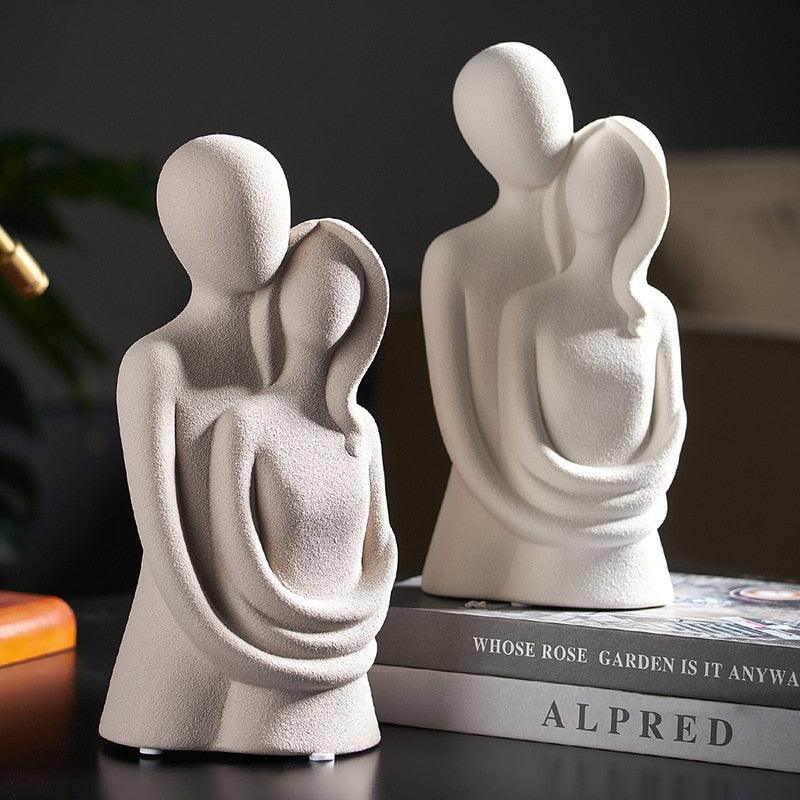 Estatua de Cerâmica Amor Eterno - Arte Abstrata - ModernLar