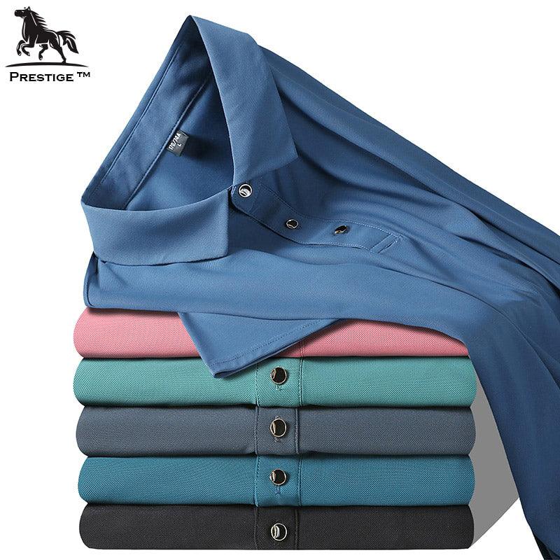 Camisa Polo de Alto Padrão Prestige™ em Seda Gelo / As Inigualáveis em Luxo, Conforto e Frescor! - ModernLar