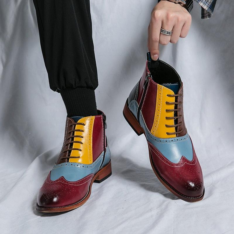 Sapato Socila Masculino em Couro Artesanal - Madrid / Seu Estilo Sempre No Mais Alto Padrão da Moda!!! - ModernLar