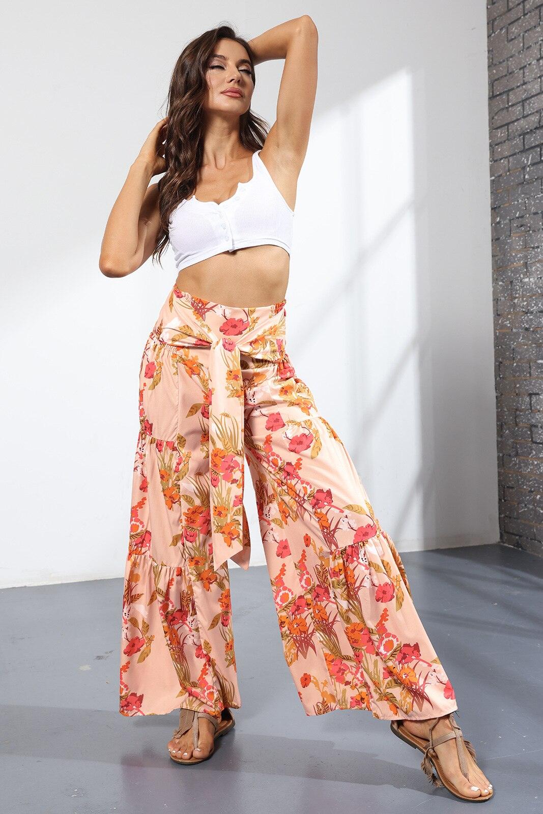 Calça Floral Lissandry™  / Estilo, Beleza e Autenticidade em um peça de roupa Única! - ModernLar