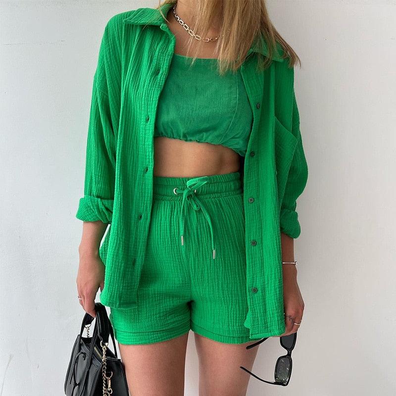 Conjunto Casual Feminino 2 peças - Jennifer / Perfeito para o Verão é dias Quentes! Garantindo Estilo e Frescor! - ModernLar