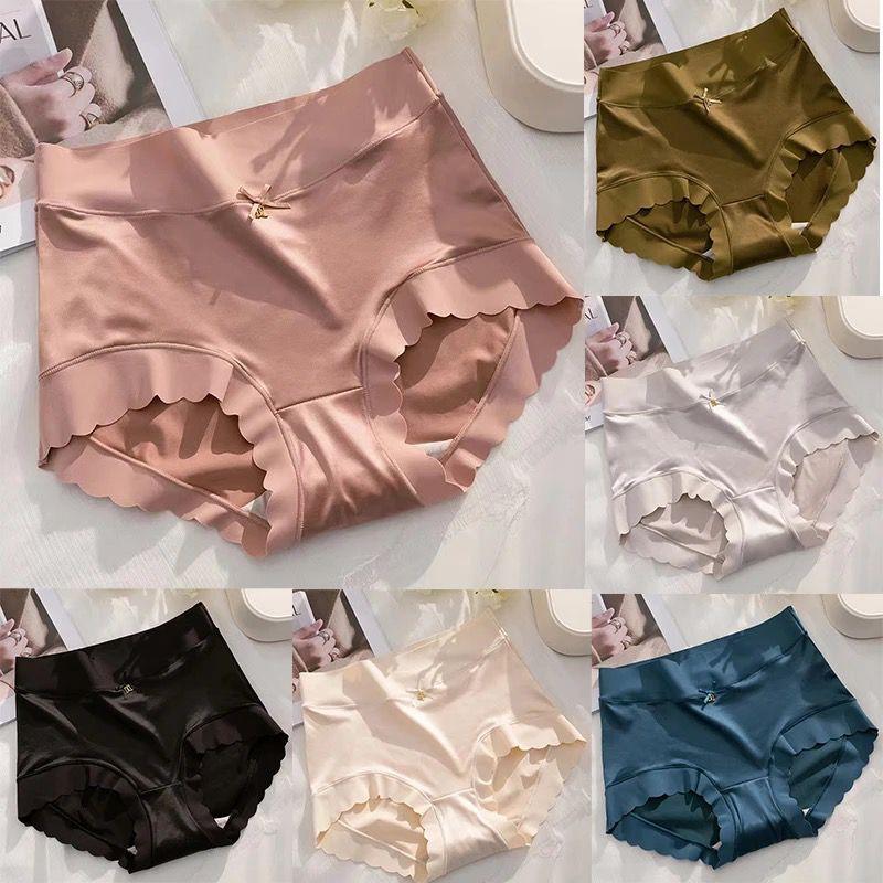 Seamless Ice Silk Underwear Período Menstrual das mulheres Breve