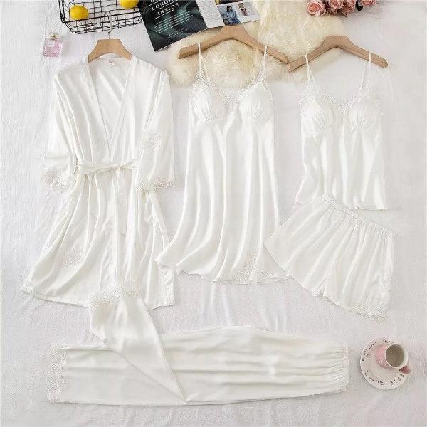 Conjunto SweetDream 5 Peças em Cetim de Seda - ModernLar