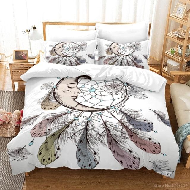 Conjunto Aura Boas Vibrações: Edredom + Capas - ModernLar
